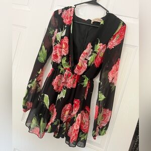Reverse brand floral romper
